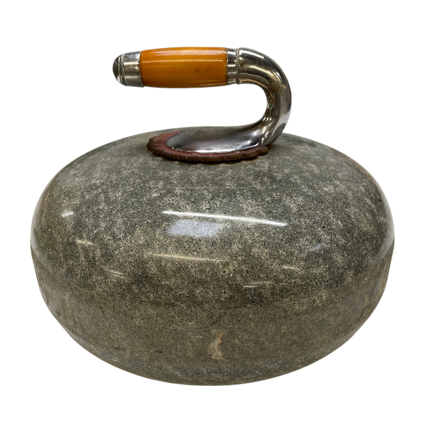 Retired Curling Rock for Decorative Use