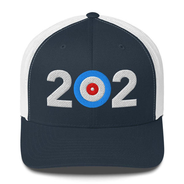 202 Area Code - Washington, D.C.- Trucker Cap