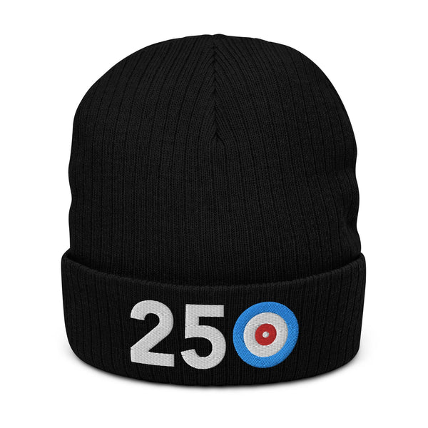 250 British Columbia Area Code Ribbed knit beanie