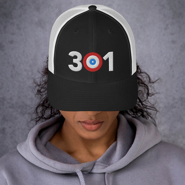 301 Area Code - Maryland Curling Club Trucker Cap