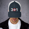 301 Area Code - Maryland Curling Club Trucker Cap