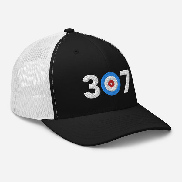 307 Area Code - Wyoming Curling Club Trucker Cap
