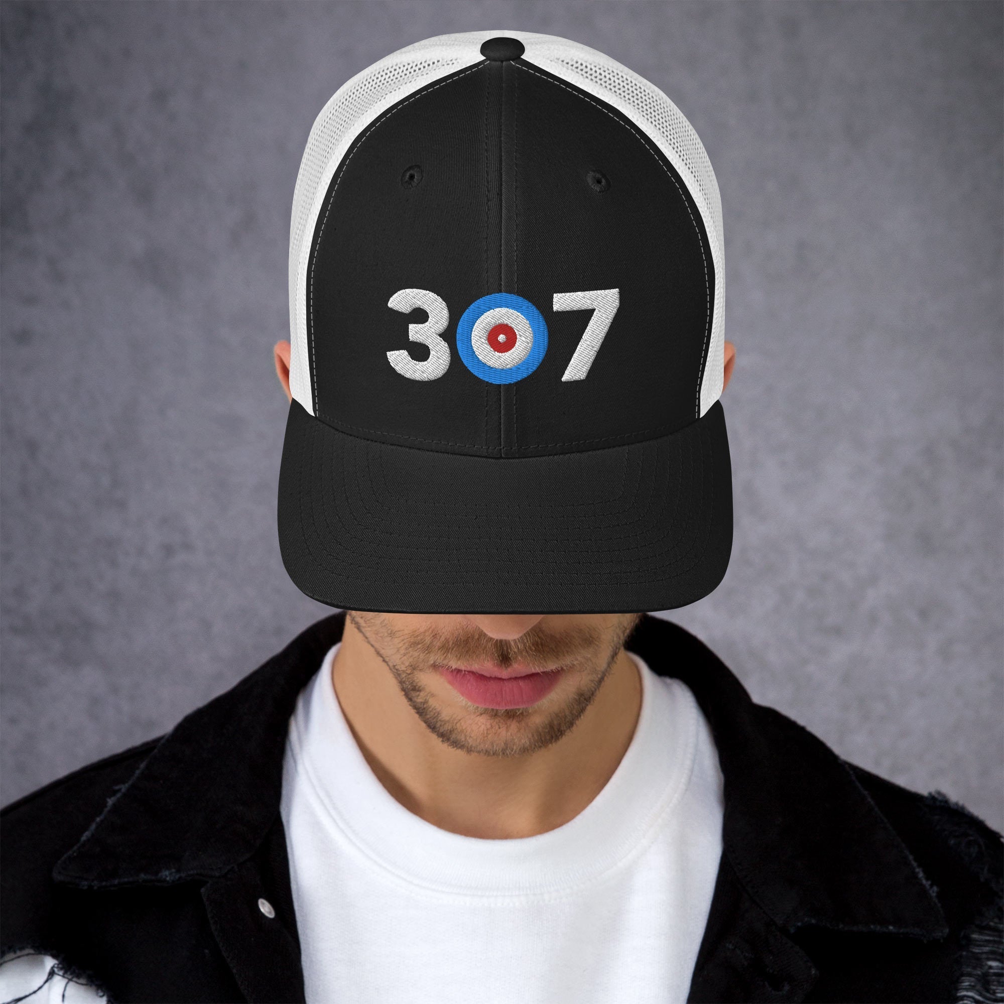 307 Area Code - Wyoming Curling Club Trucker Cap