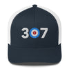 307 Area Code - Wyoming Curling Club Trucker Cap
