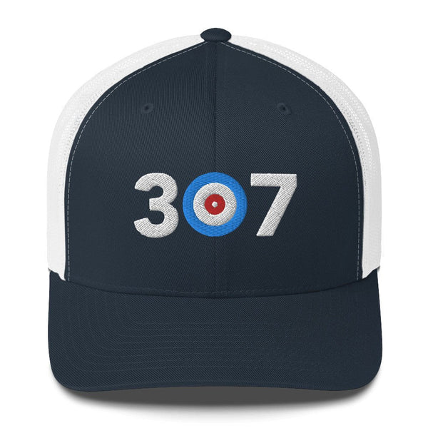 307 Area Code - Wyoming Curling Club Trucker Cap
