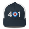 401 Area Code - Rhode Island Curling Club Trucker Cap