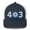 403 Calgary Area Code Trucker Cap