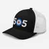 505 Area Code - Albuquerque, New Mexico Curling Club Trucker Cap