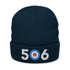 506 New Brunswick Area Code Ribbed knit beanie