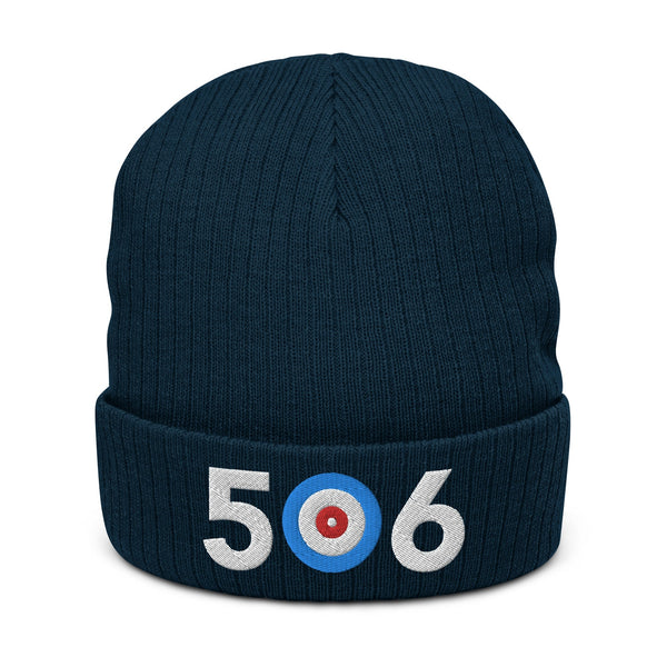 506 New Brunswick Area Code Ribbed knit beanie