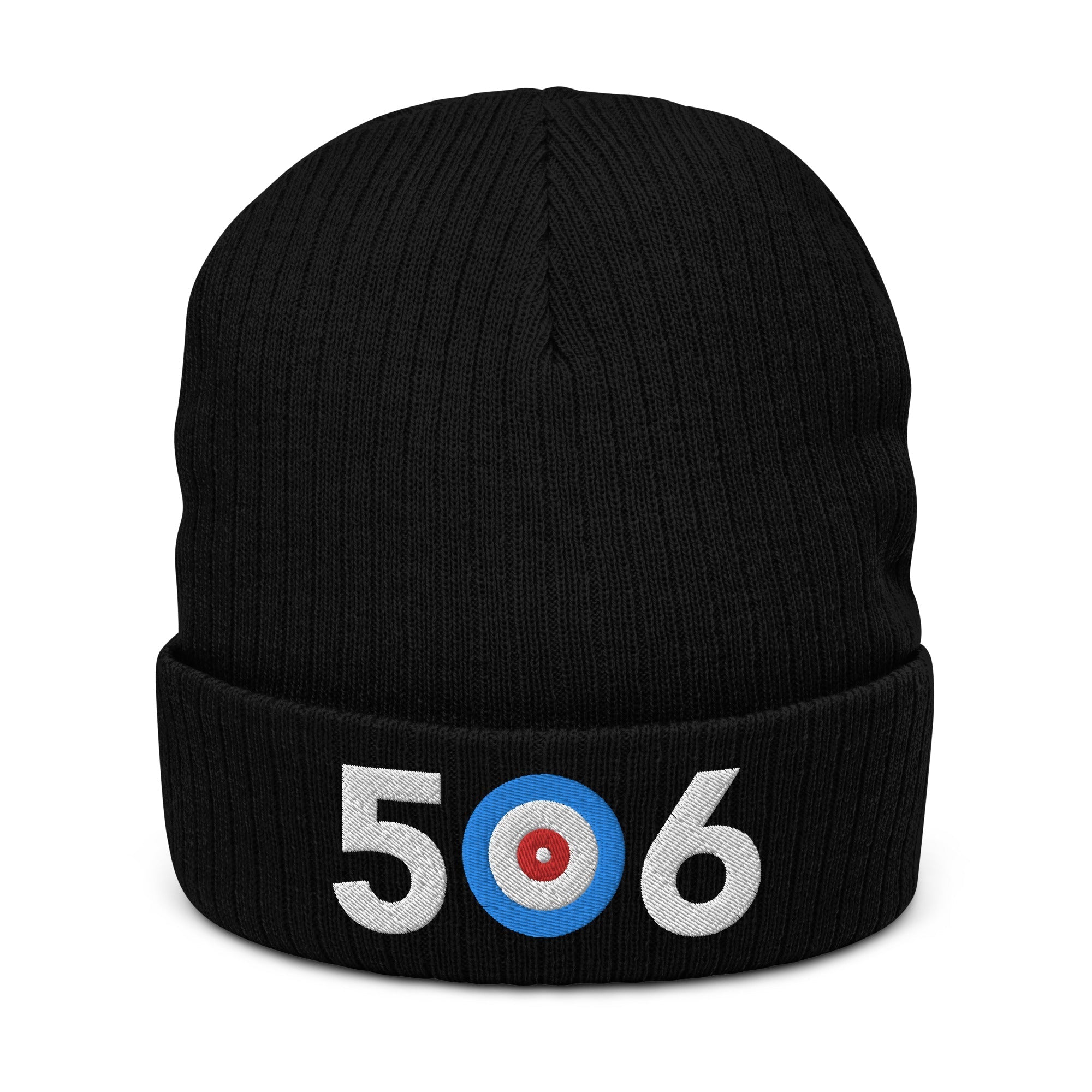 506 New Brunswick Area Code Ribbed knit beanie