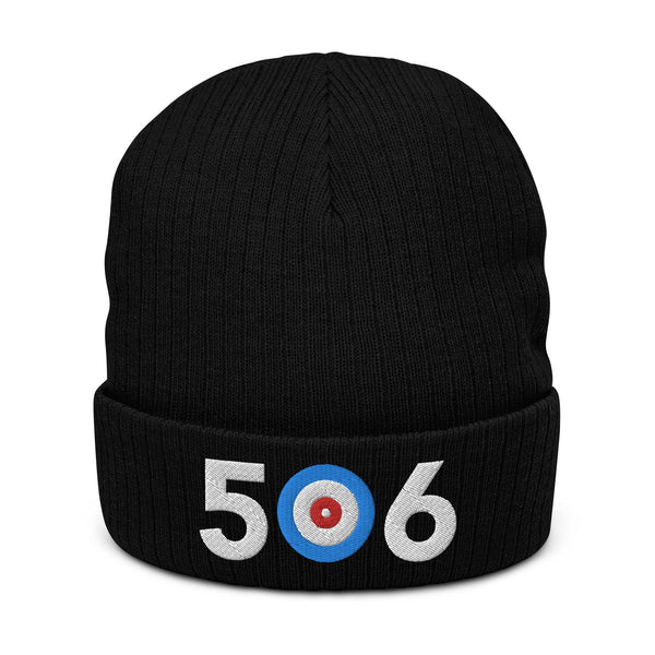 506 New Brunswick Area Code Ribbed knit beanie
