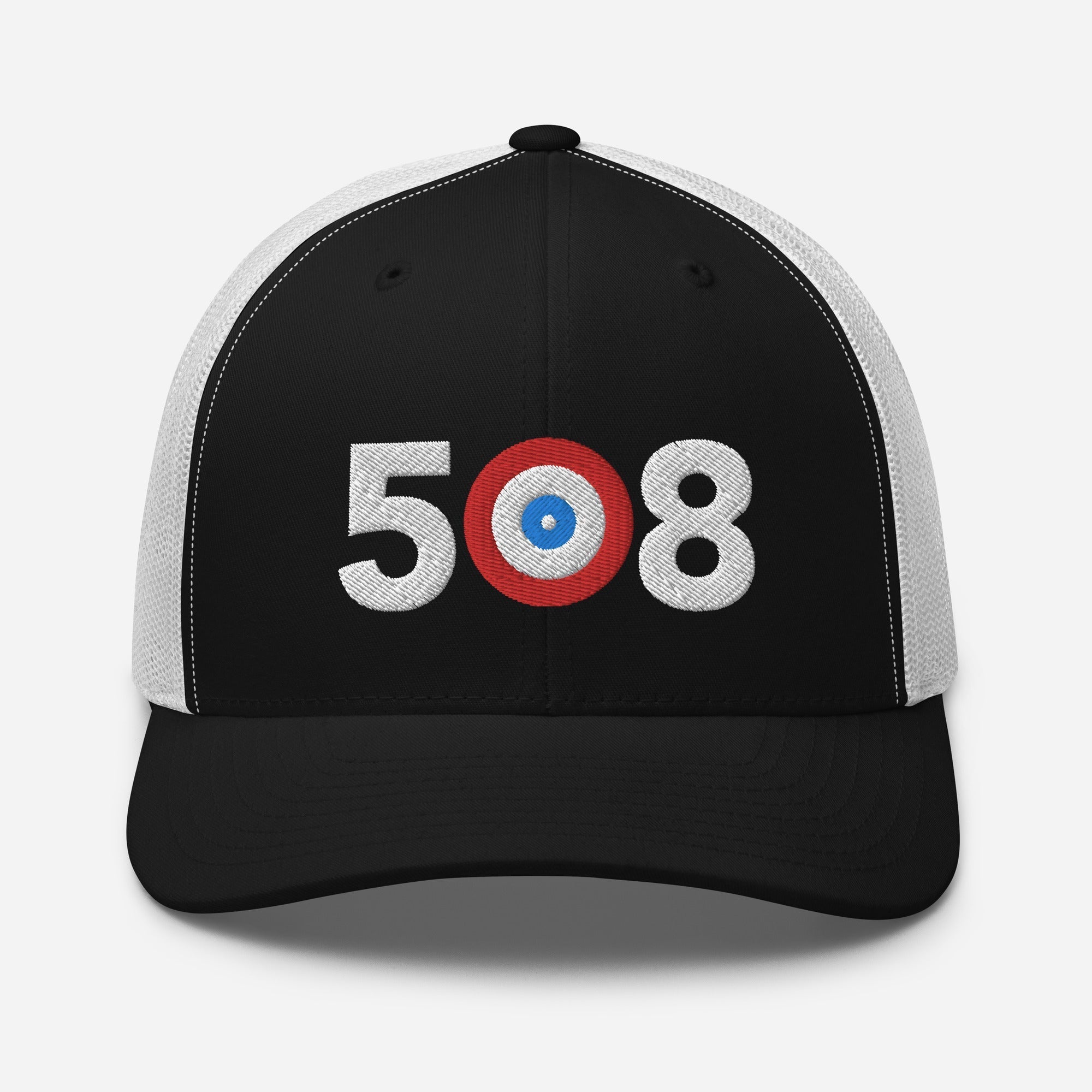 508 Area Code - Massachusetts Curling Club Trucker Cap