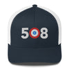 508 Area Code - Massachusetts Curling Club Trucker Cap