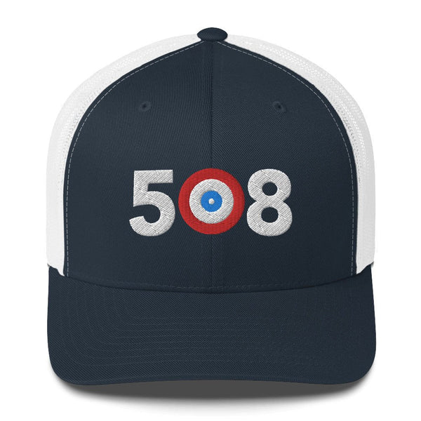 508 Area Code - Massachusetts Curling Club Trucker Cap