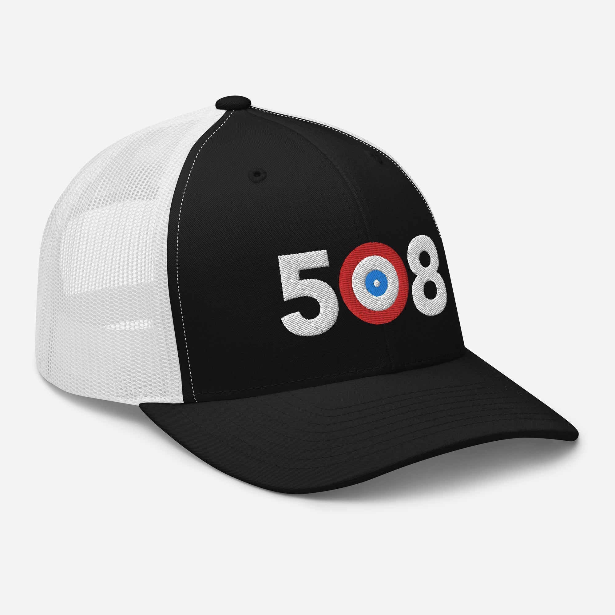 508 Area Code - Massachusetts Curling Club Trucker Cap
