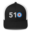 510 Area Code - Northern California Curling Club  Trucker Cap