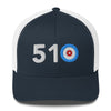 510 Area Code - Northern California Curling Club  Trucker Cap