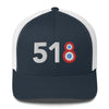 518 Area Code - Albany, New York Trucker Cap