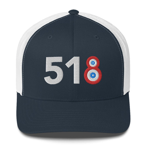 518 Area Code - Albany, New York Trucker Cap