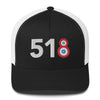 518 Area Code - Albany, New York Trucker Cap