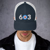 603 Area Code - New Hampshire Curling Club Trucker Cap