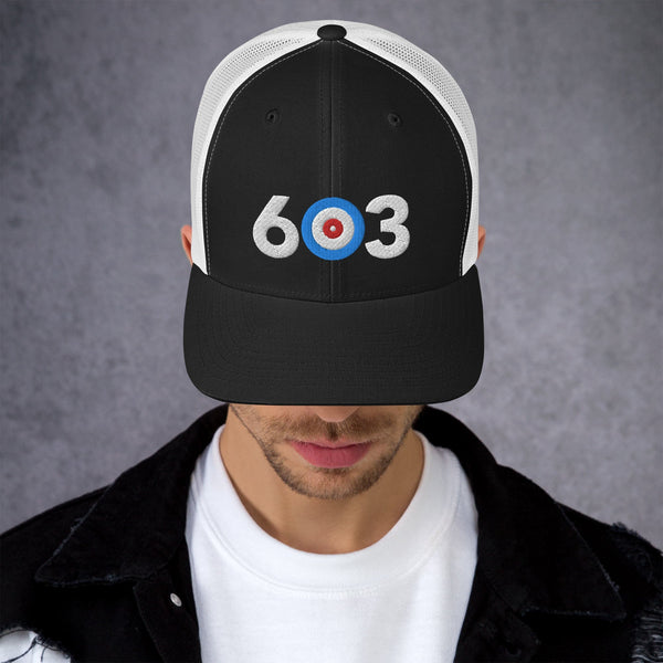 603 Area Code - New Hampshire Curling Club Trucker Cap