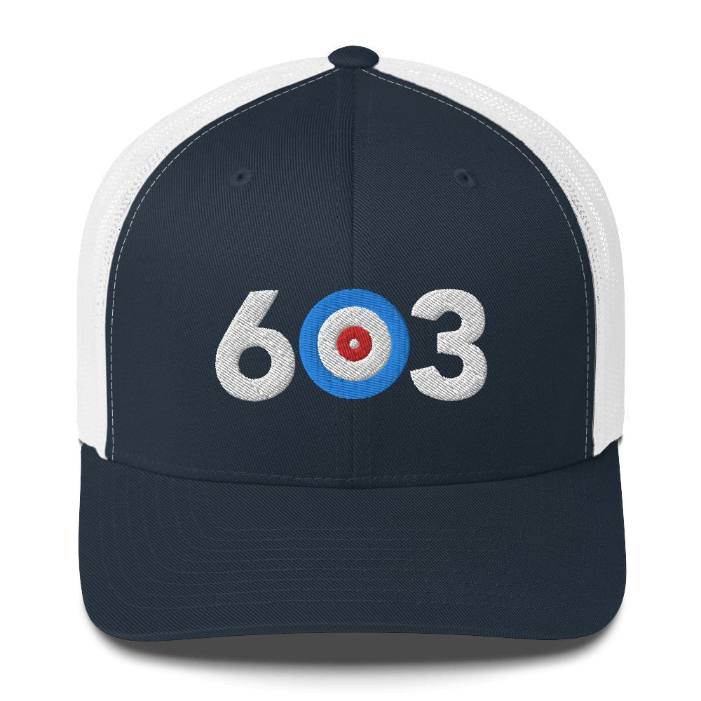 603 Area Code - New Hampshire Curling Club Trucker Cap