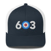 603 Area Code - New Hampshire Curling Club Trucker Cap