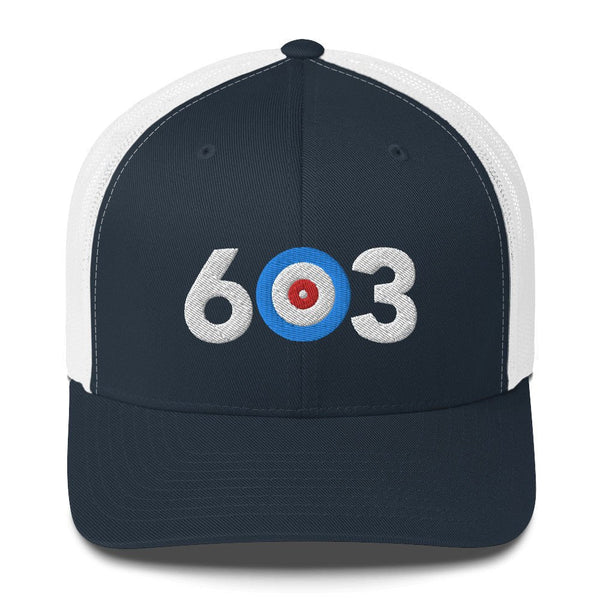 603 Area Code - New Hampshire Curling Club Trucker Cap