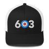 603 Area Code - New Hampshire Curling Club Trucker Cap