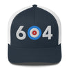 604 Vancouver Area Code Trucker Cap