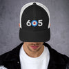 605 Area Code - South Dakota Curling Club Trucker Cap