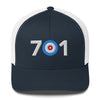 701 Area Code - North Dakota Curling Club Trucker Cap