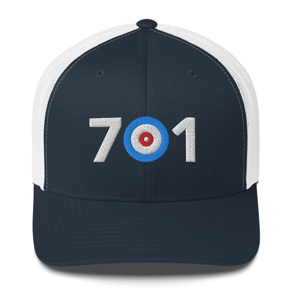 701 Area Code - North Dakota Curling Club Trucker Cap
