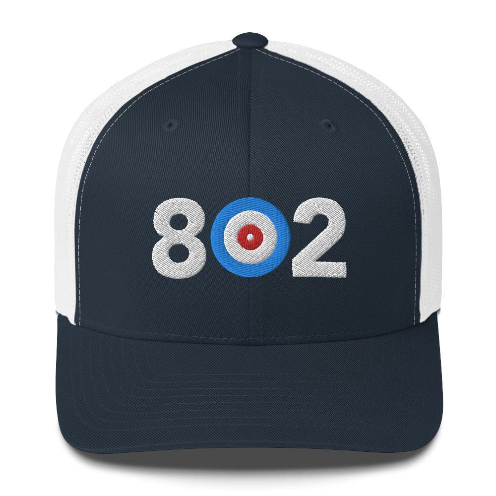 802 Area Code - Vermont Curling Club Trucker Cap