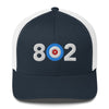802 Area Code - Vermont Curling Club Trucker Cap
