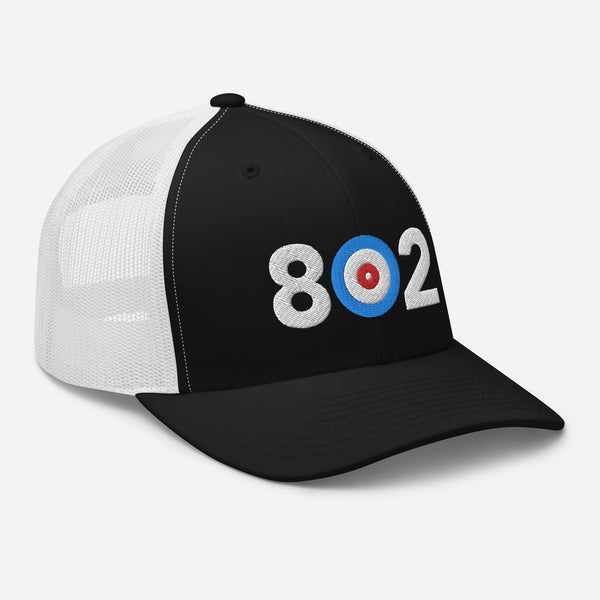 802 Area Code - Vermont Curling Club Trucker Cap