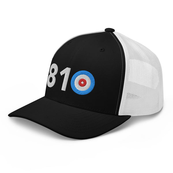 810 Area Code - Michigan Curling Club Trucker Cap