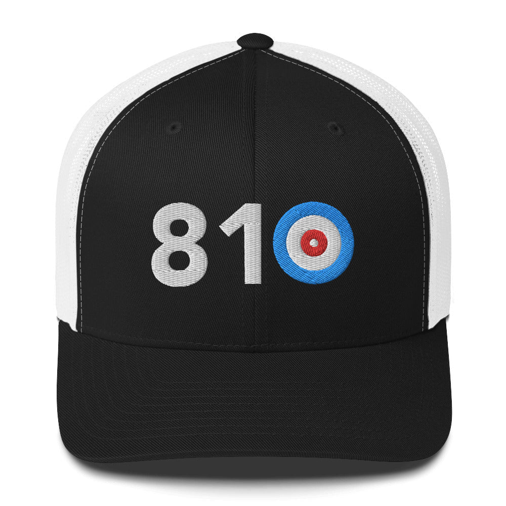 810 Area Code - Michigan Curling Club Trucker Cap