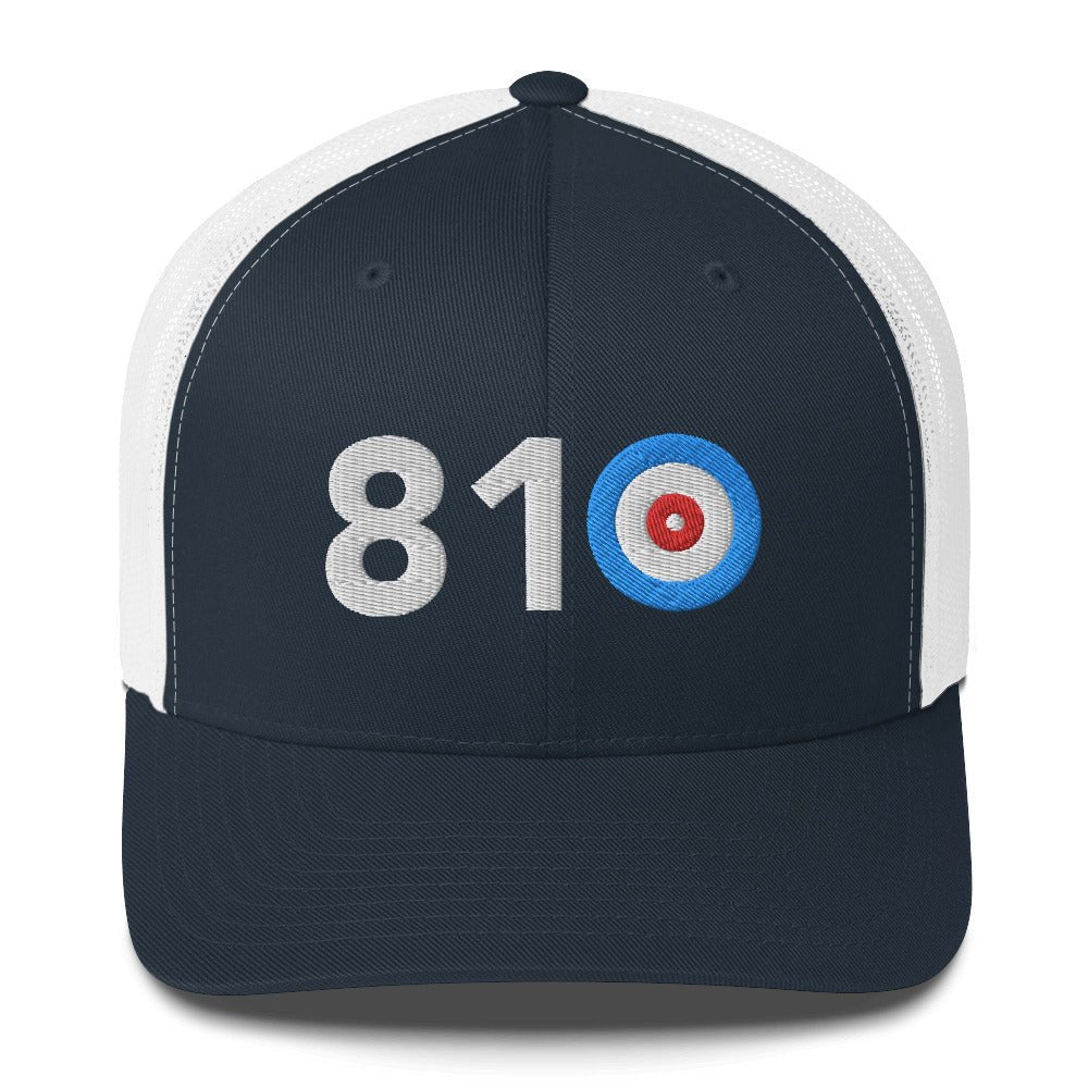 810 Area Code - Michigan Curling Club Trucker Cap
