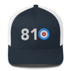 810 Area Code - Michigan Curling Club Trucker Cap