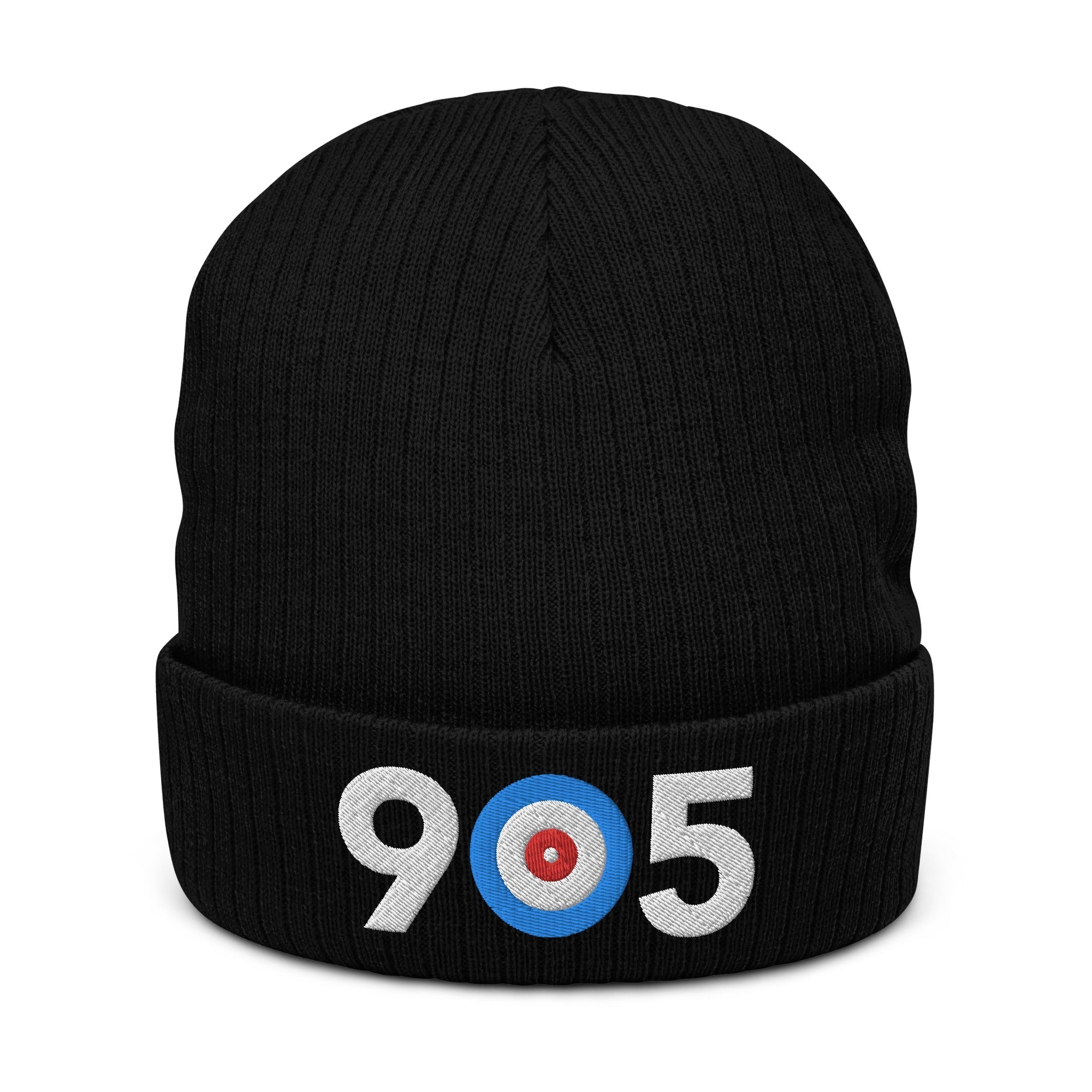 905 Toronto Area Code Ribbed knit beanie