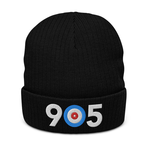 905 Toronto Area Code Ribbed knit beanie