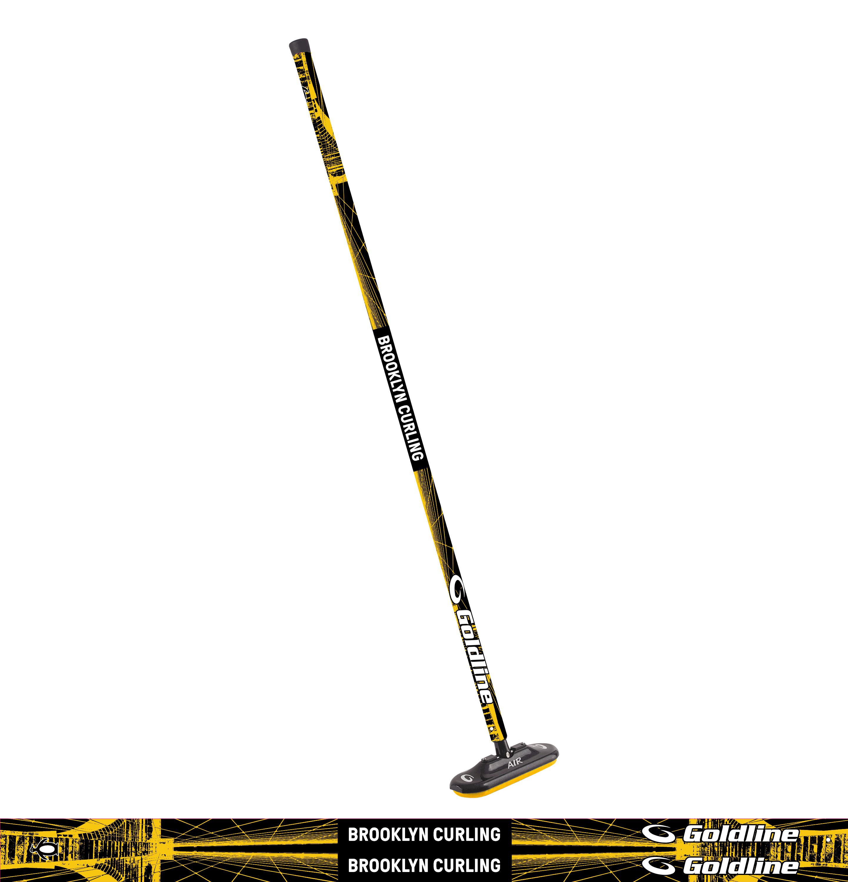 Brooklyn Curling Broom (Special Edition Goldline Fiberlite Air)