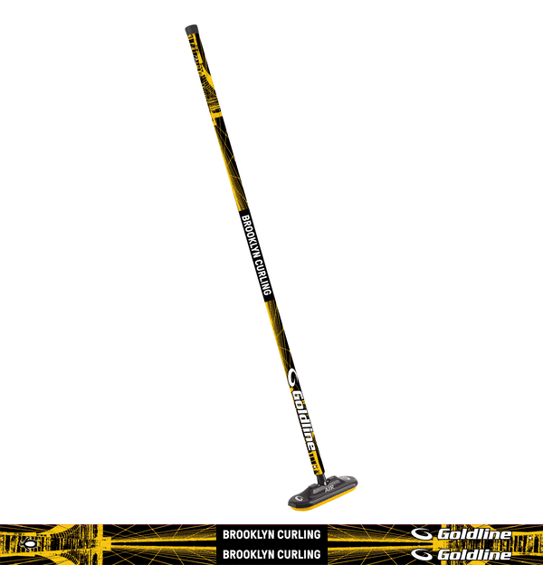 Brooklyn Curling Broom (Special Edition Goldline Fiberlite Air)