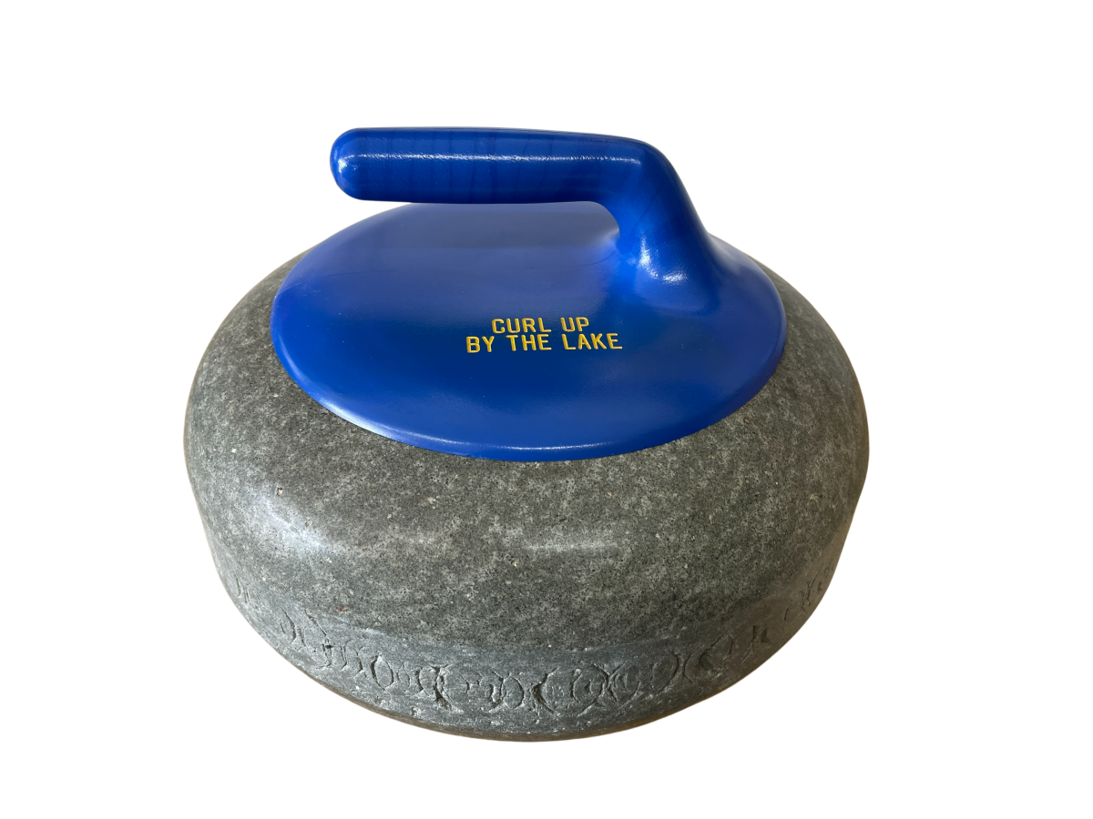 Retired Curling Rock for Decorative Use