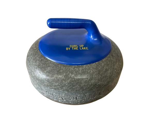 Retired Curling Rock for Decorative Use