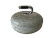 Retired Curling Rock for Decorative Use