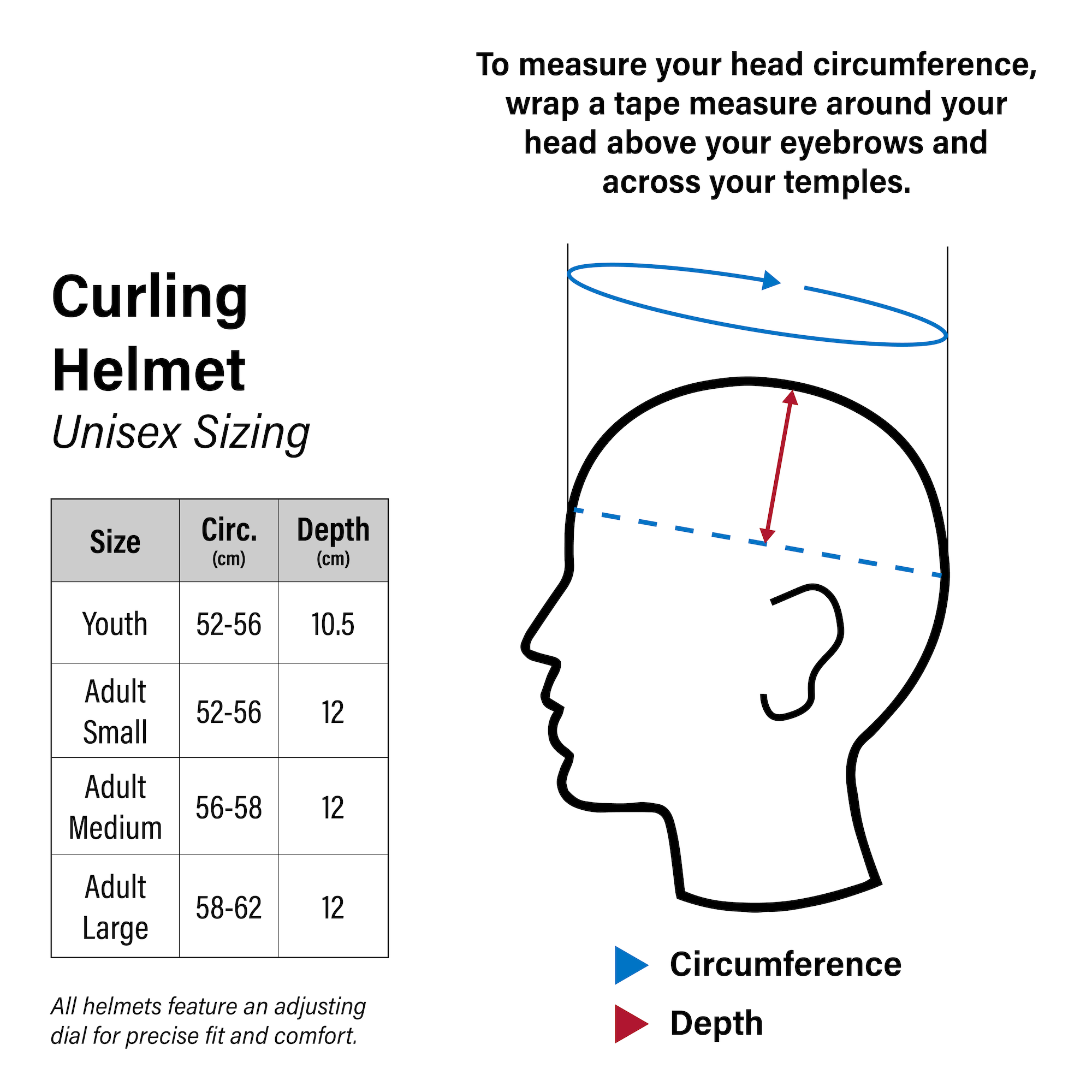 Adult Curling Helmet